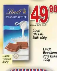 Hruška Lindt čokoláda nabídka