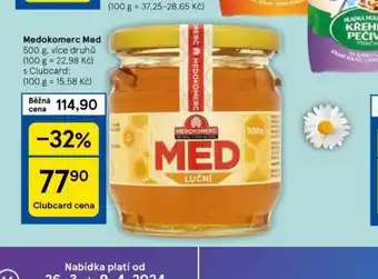 Tesco Medokomerc med nabídka