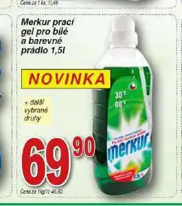 Hruška Merkur prací gel nabídka