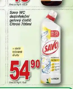 Hruška Savo wc čistič nabídka