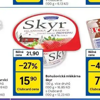 Tesco Bohušovická mlékárna skyr nabídka