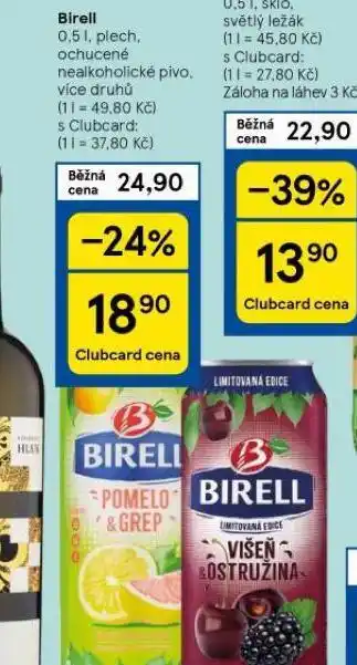 Tesco Birell nabídka