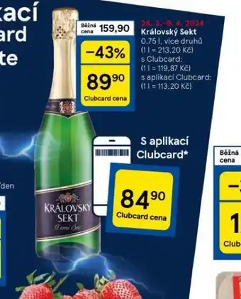 Tesco Královský sekt nabídka