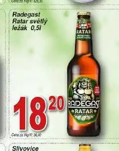 Hruška Pivo radegast nabídka