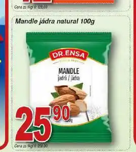 Hruška Mandle jádra nabídka