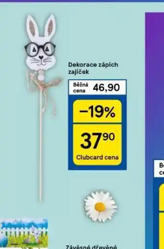 Tesco Dekorace zápich zajíček nabídka