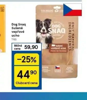 Tesco Dog snaq sušené vepřové ucho nabídka