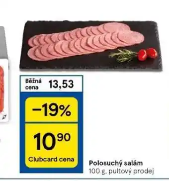 Tesco Polosuchý salám nabídka