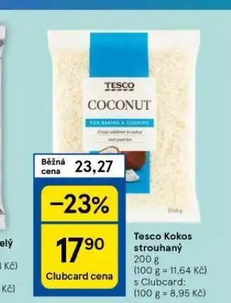 Tesco Tesco kokos strouhaný nabídka