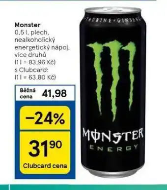 Tesco Monster energy drink nabídka