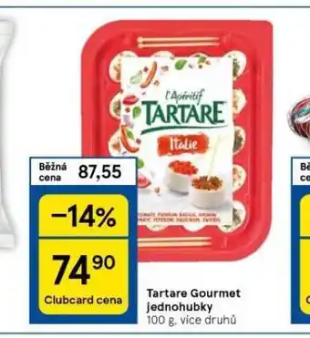 Tesco Tartare gourmet jednohubky nabídka