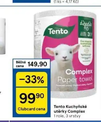 Tesco Tento kuchyňské utěrky nabídka