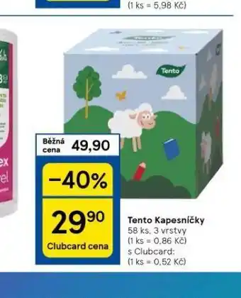 Tesco Tento kapesníčky nabídka