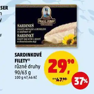 Penny Market Franz josef sardinkové filety nabídka
