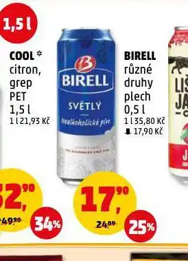 Penny Market Birell nealkoholické pivo nabídka