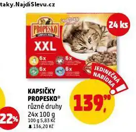 Penny Market Propesko kapsičky pro kočky nabídka