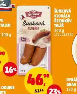 Penny Market Šunková klobása nabídka