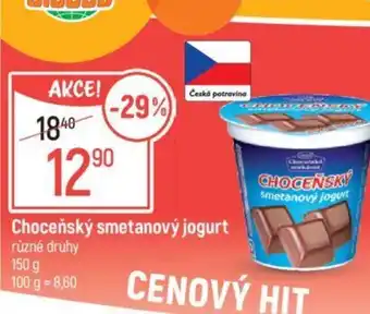 Globus Choceňský smetanový jogurt nabídka