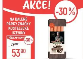 Globus NA BALENÉ PÁRKY ZNAČKY KOSTELECKÉ UZENINY nabídka