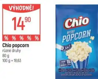 Globus Chio popcorn nabídka