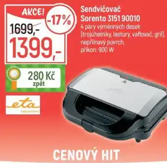 Globus Sendvičovač Sorento 3151 90010 nabídka