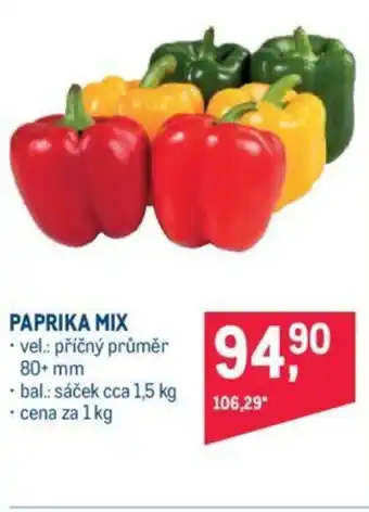 Makro PAPRIKA MIX nabídka