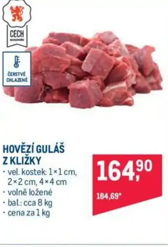 Makro HOVĚZÍ GULÁŠ Z KLIŽKY nabídka