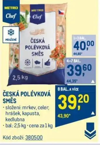 Makro ČESKÁ POLÉVKOVÁ SMĚS nabídka