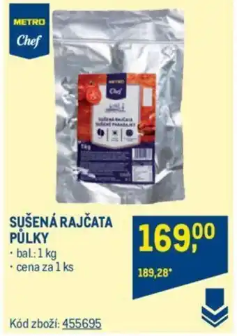 Makro SUŠENÁ RAJČATA PULKY nabídka