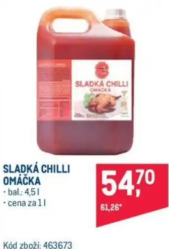 Makro SLADKÁ CHILLI OMÁČKA nabídka