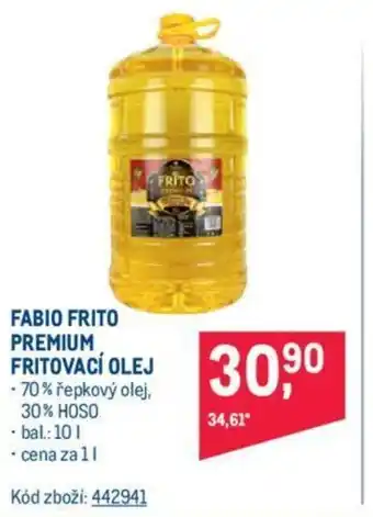 Makro FABIO FRITO PREMIUM FRITOVACÍ OLEJ nabídka