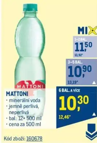 Makro MATTONI nabídka