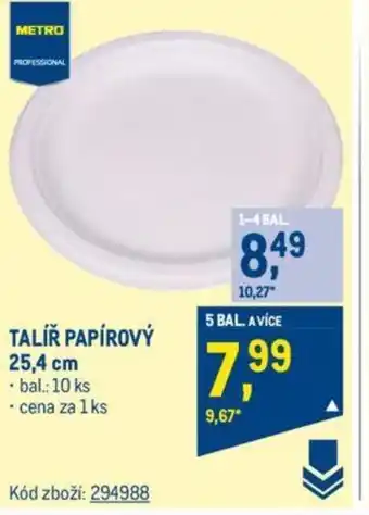 Makro TALÍŘ PAPÍROVÝ 25.4 cm nabídka