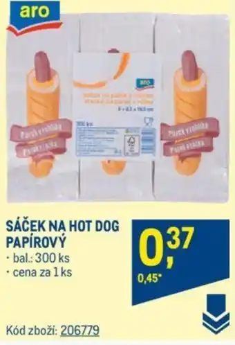 Makro SÁČEK NA HOT DOG PAPÍROVÝ nabídka
