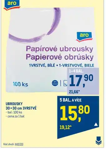 Makro UBROUSKY 30*30 cm 1VRSTVÉ nabídka