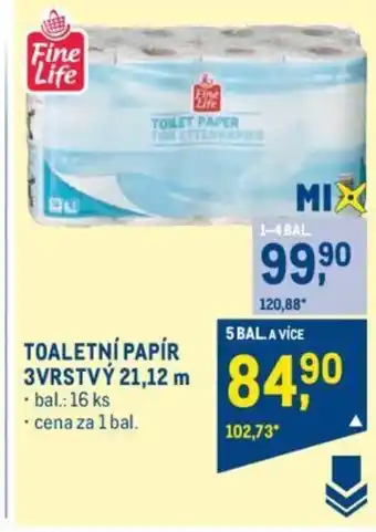 Makro TOALETNÍ PAPÍR 3VRSTVÝ 21,12 m nabídka