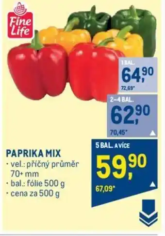 Makro PAPRIKA MIX nabídka