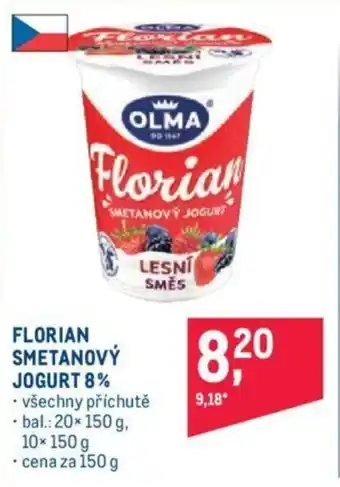 Makro FLORIAN SMETANOVÝ JOGURT 8% nabídka