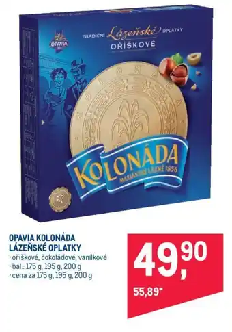 OPAVIA KOLONÁDA LÁZEŇSKÉ OPLATKY