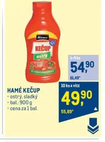 Makro HAMÉ KEČUP nabídka