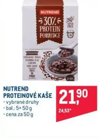 Makro NUTREND PROTEINOVÉ KAŠE nabídka