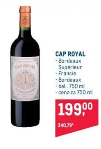 Makro CAP ROYAL nabídka