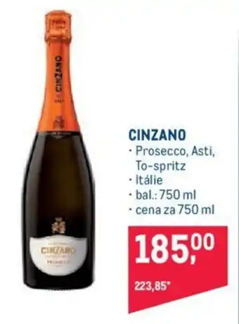 Makro CINZANO nabídka