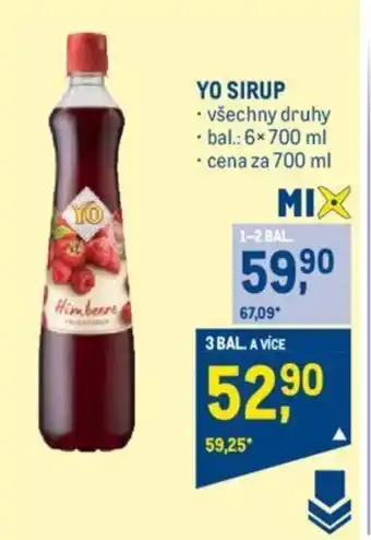 Makro YO SIRUP nabídka