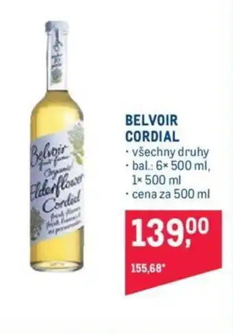 Makro BELVOIR CORDIAL nabídka