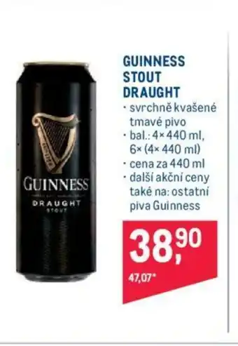 Makro GUINNESS STOUT DRAUGHT nabídka