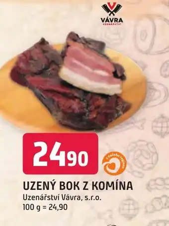 Trefa UZENÝ BOK Z KOMÍNA nabídka