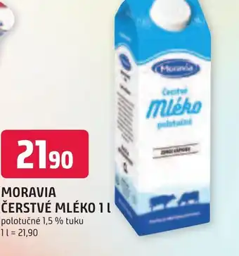 Trefa MORAVIA ČERSTVÉ MLÉKO 1L nabídka