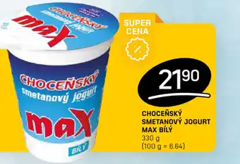 Flop CHOCEŇSKÝ SMETANOVÝ JOGURT MAX BÍLÝ nabídka
