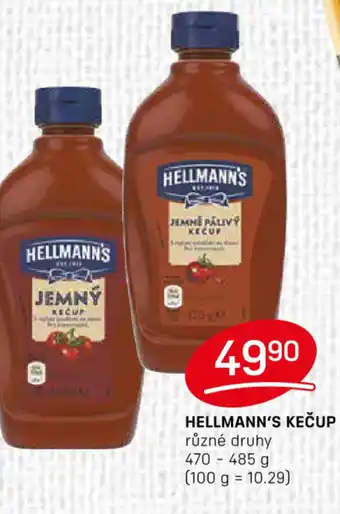 Flop HELLMANN'S KEČUP nabídka